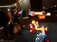 Mare horse porn with mare getting masturbated with sex toys